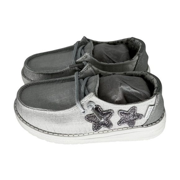 Hey Dude Shoes Hey Dude Kids Wendy Lil Dude Star Silver Casual